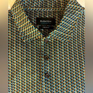 Bugatchi OoohCotton 8 way stretch golf shirt